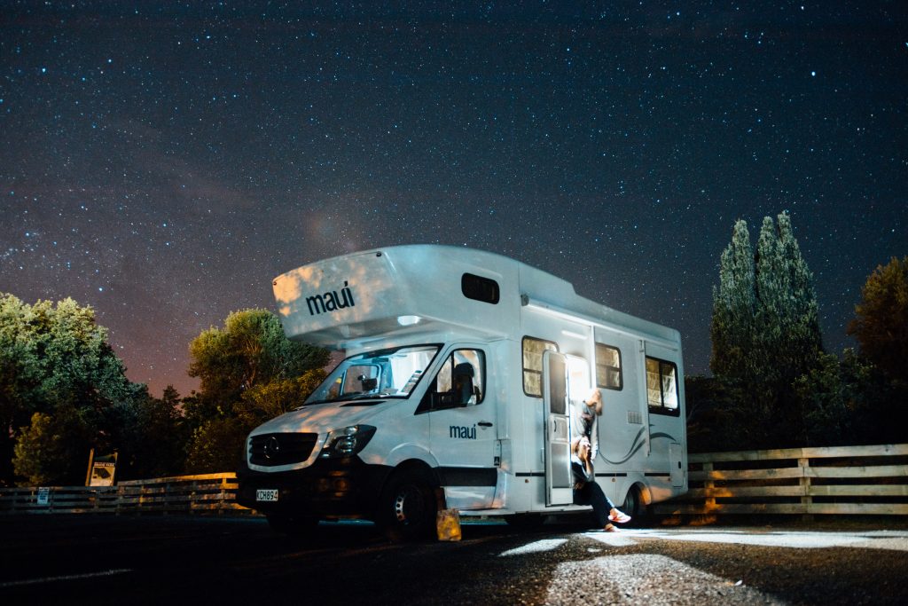 Camping-car de nuit